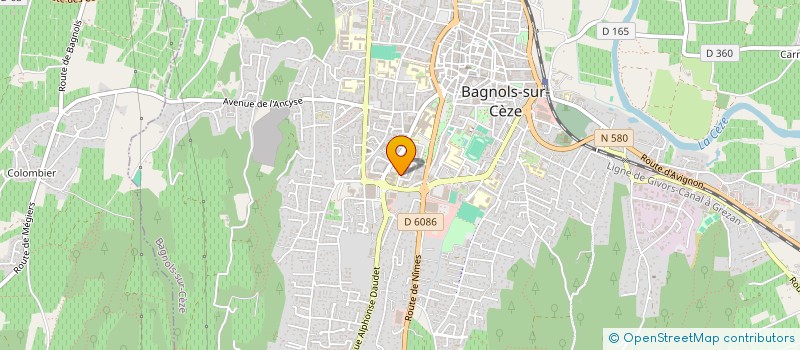 localisation de l'entreprise MADAME CLAUDETTE JEAN  BAGNOLS-SUR-CEZE