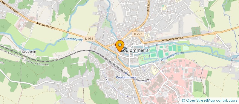 localisation de l'entreprise MADAME CLAUDETTE LABBE à COULOMMIERS