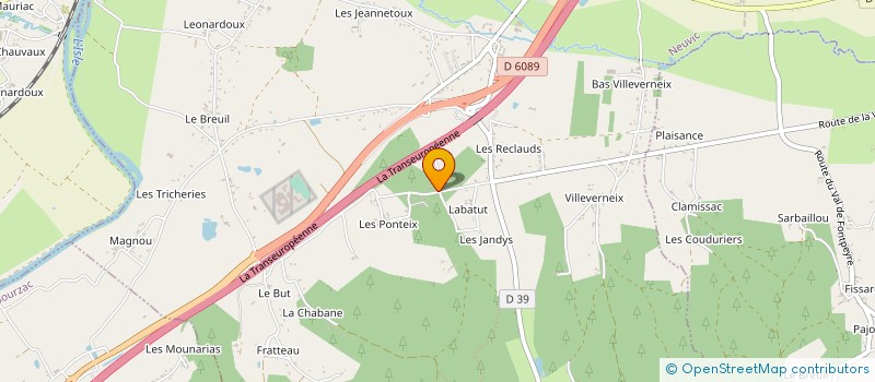 localisation de l'entreprise MADAME CLAUDETTE LACOSTE  NEUVIC