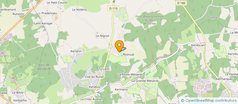 localisation de l'entreprise MADAME CLAUDETTE LEGEAY  CARNAC