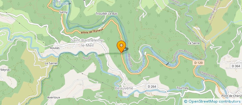 localisation de l'entreprise MADAME CLAUDETTE LEXTRAIT  SAINT-BARTHELEMY-LE-MEIL