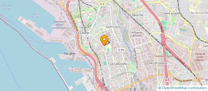 localisation de l'entreprise MADAME CLAUDETTE LUTERANI à MARSEILLE