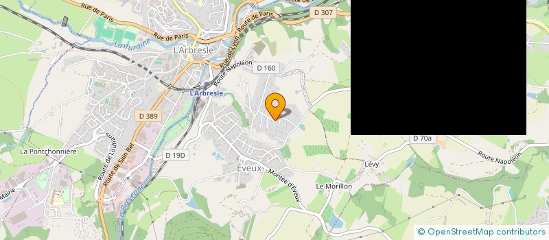 localisation de l'entreprise MADAME CLAUDETTE MAISSE  EVEUX