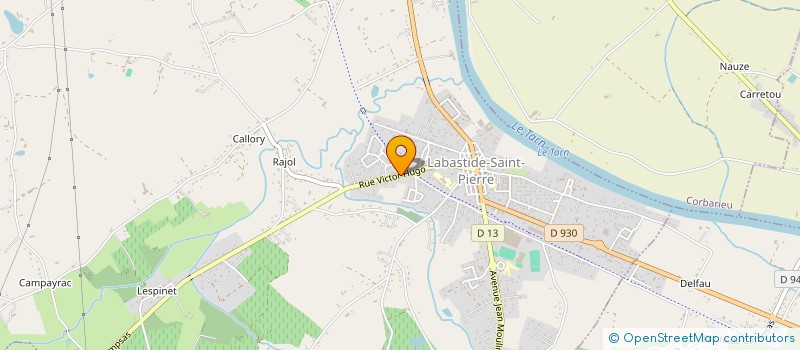 localisation de l'entreprise MADAME CLAUDETTE MALY  LABASTIDE-SAINT-PIERRE