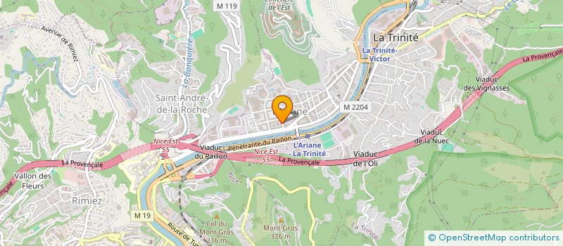 localisation de l'entreprise MADAME CLAUDETTE MARIE  NICE