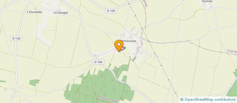 localisation de l'entreprise MADAME CLAUDETTE MICHENEAU  PAIZAY-LE-CHAPT