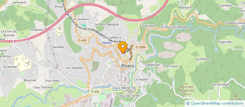 localisation de l'entreprise MADAME CLAUDETTE MONNERY à THIERS