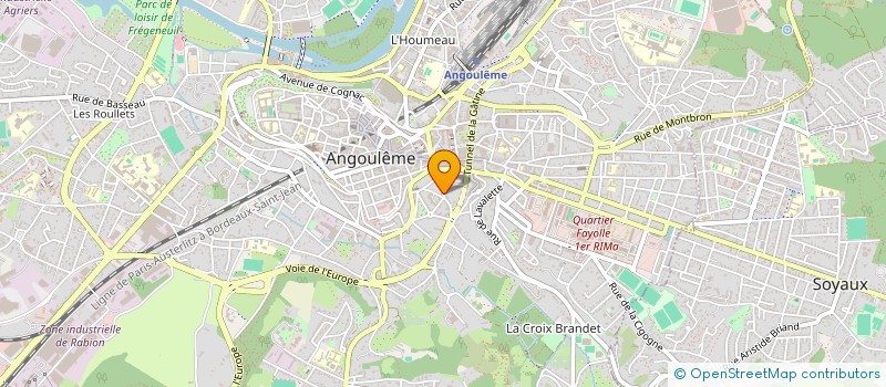 localisation de l'entreprise MADAME CLAUDETTE MORINET à ANGOULEME