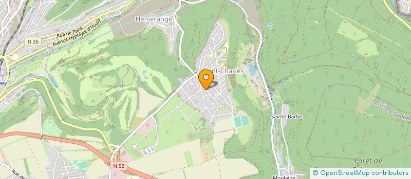 localisation de l'entreprise MADAME CLAUDETTE NICOLAS  HAUCOURT-MOULAINE