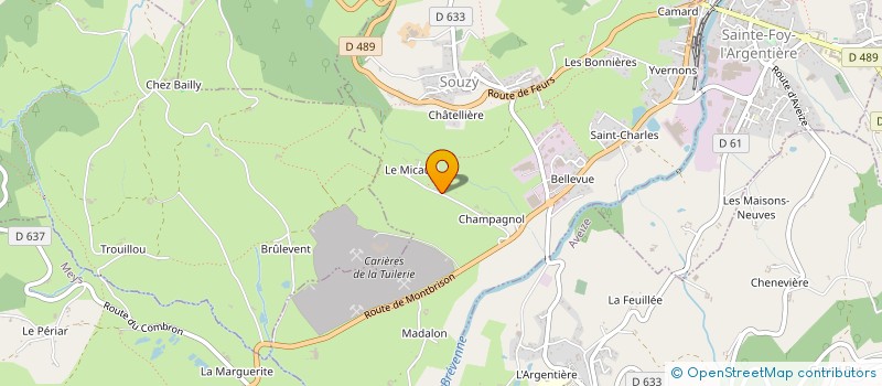localisation de l'entreprise MADAME CLAUDETTE OGIER à MONTROMANT