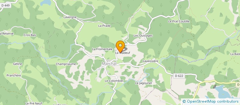 localisation de l'entreprise MADAME CLAUDETTE PAPON à CHAMPS-SUR-TARENTAINE-MARCHAL
