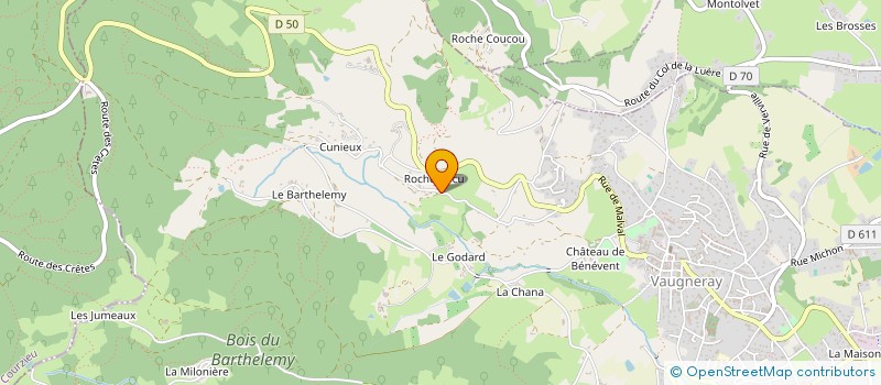 localisation de l'entreprise MADAME CLAUDETTE PASSEL à VAUGNERAY