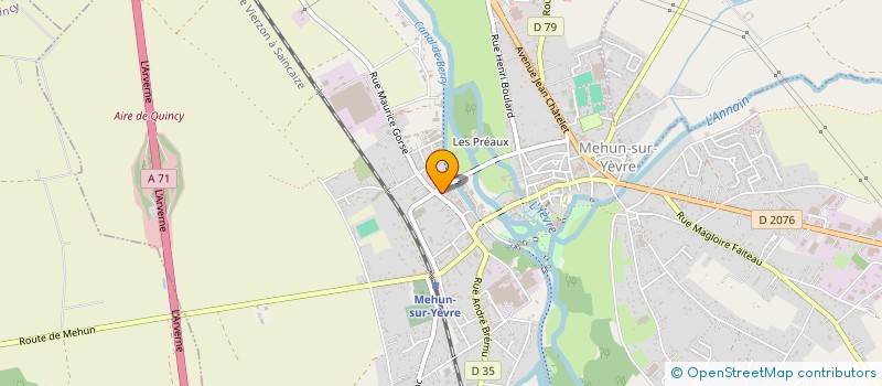 localisation de l'entreprise MADAME CLAUDETTE PATER  MEHUN-SUR-YEVRE