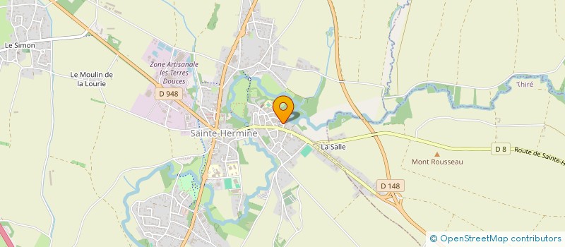 localisation de l'entreprise MADAME CLAUDETTE PELARD  SAINTE-HERMINE