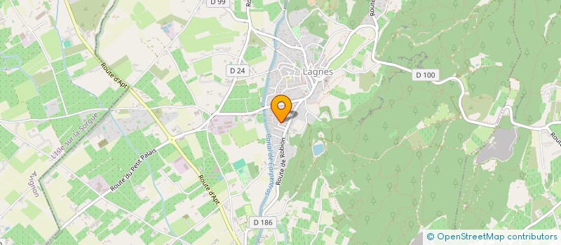 localisation de l'entreprise MADAME CLAUDETTE PENNECOT  LAGNES