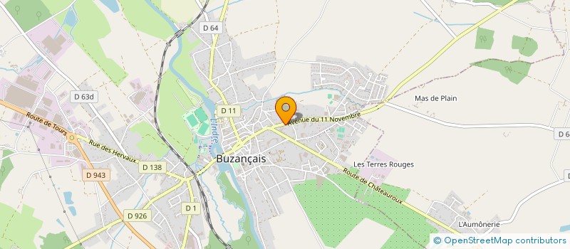 localisation de l'entreprise MADAME CLAUDETTE PERROT à BUZANCAIS