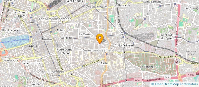 localisation de l'entreprise MADAME CLAUDETTE PEYRANT  MARSEILLE
