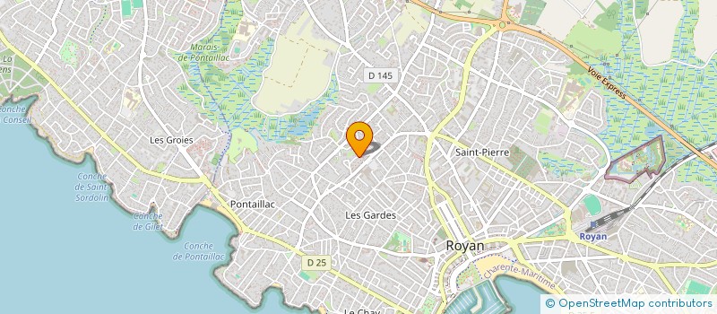 localisation de l'entreprise MADAME CLAUDETTE POITEVIN  ROYAN