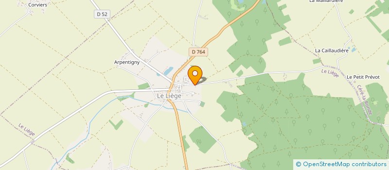 localisation de l'entreprise MADAME CLAUDETTE POITEVIN  LE LIEGE