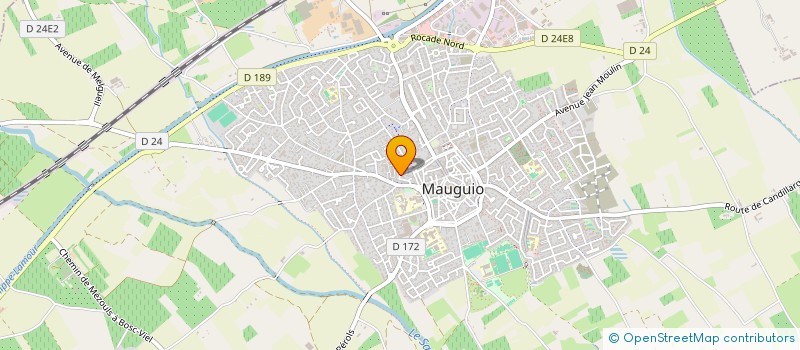 localisation de l'entreprise MADAME CLAUDETTE PRADE  MAUGUIO