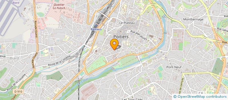 localisation de l'entreprise MADAME CLAUDETTE PRIOUX à POITIERS