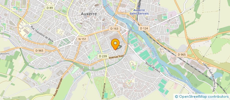 localisation de l'entreprise MADAME CLAUDETTE PUTHIER  AUXERRE