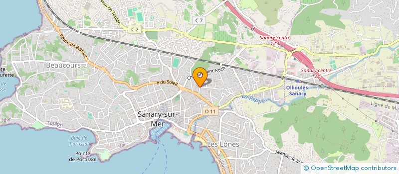 localisation de l'entreprise MADAME CLAUDETTE PUTHOT à SANARY-SUR-MER