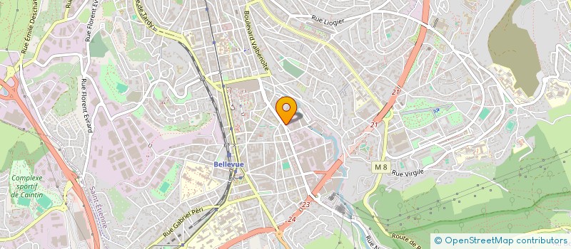 localisation de l'entreprise MADAME CLAUDETTE RESCHE  SAINT-ETIENNE