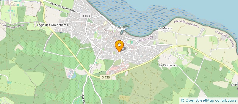 localisation de l'entreprise MADAME CLAUDETTE RIVASSEAU  LA FLOTTE