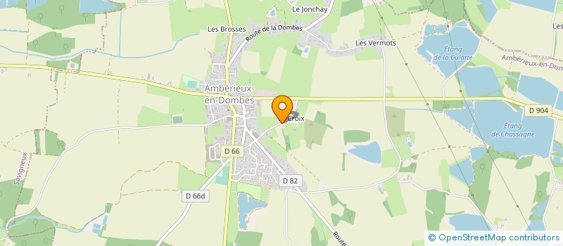 localisation de l'entreprise MADAME CLAUDETTE ROZET  AMBERIEUX-EN-DOMBES