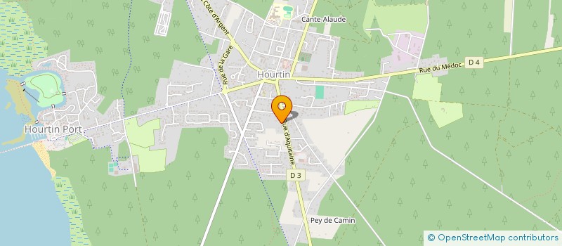 localisation de l'entreprise MADAME CLAUDETTE SALACROUP  HOURTIN