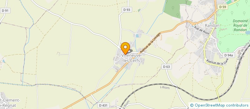 localisation de l'entreprise MADAME CLAUDETTE SERGERE  SAINT-CLEMENT-DE-REGNAT