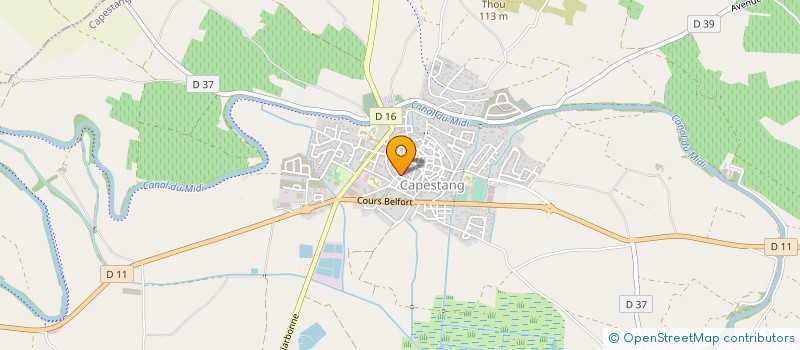 localisation de l'entreprise MADAME CLAUDETTE SOMPAYRAC à CAPESTANG