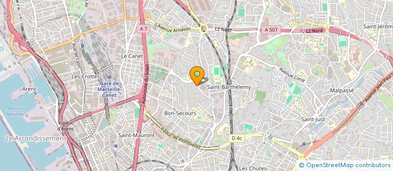 localisation de l'entreprise MADAME CLAUDETTE STAVRIS  MARSEILLE