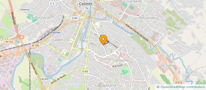 localisation de l'entreprise MADAME CLAUDETTE TADIELLO  CASTRES