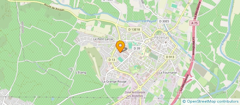 localisation de l'entreprise MADAME CLAUDETTE TERRADES  PEZENAS
