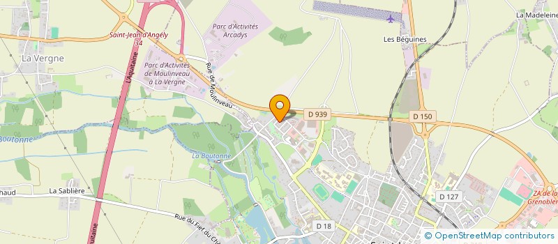 localisation de l'entreprise MADAME CLAUDETTE TURPAUD  SAINT-JEAN-D'ANGELY