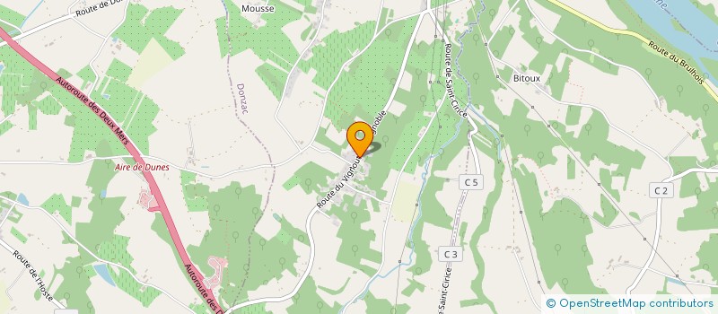 localisation de l'entreprise MADAME CLAUDETTE UGAL  DONZAC