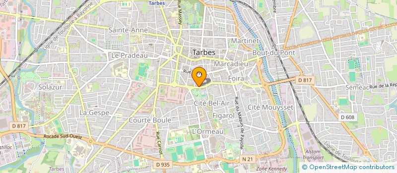 localisation de l'entreprise MADAME CLAUDETTE VILLA  TARBES