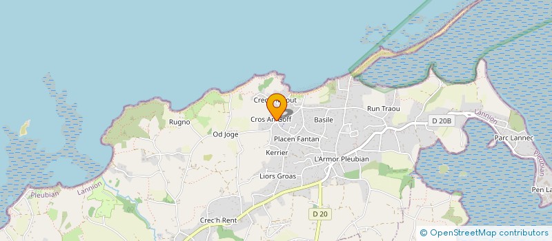 localisation de l'entreprise MADAME CLAUDETTE WERNER  PLEUBIAN