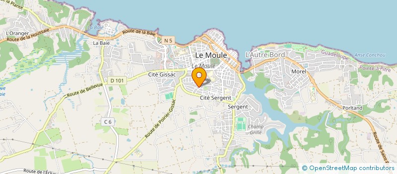 localisation de l'entreprise MADAME CLAUDIA ABASSI à LE MOULE