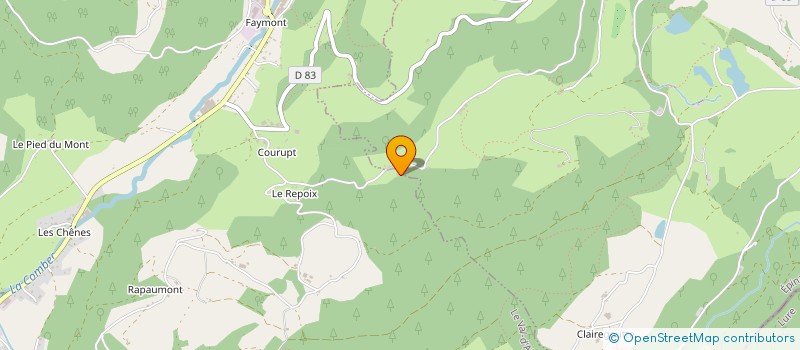 localisation de l'entreprise MADAME CLAUDIA ABREU NUNES  GIRMONT VAL D'AJOL