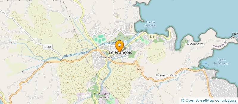 localisation de l'entreprise MADAME CLAUDIA AGASSON à LE FRANCOIS