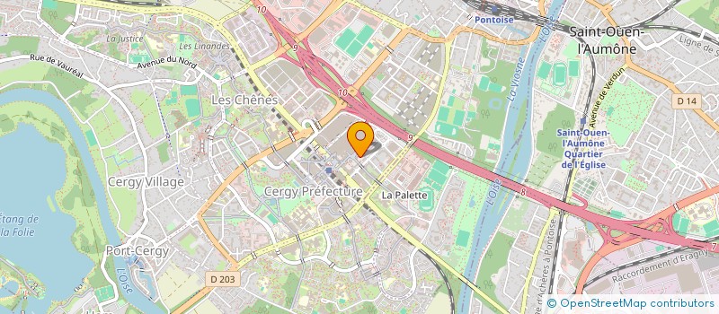 localisation de l'entreprise MADAME CLAUDIA AHIBO  CERGY