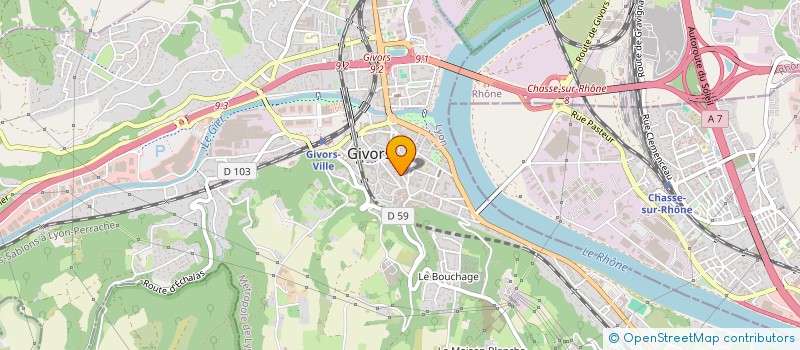 localisation de l'entreprise MADAME CLAUDIA ANGHEL  GIVORS