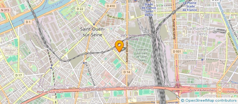 localisation de l'entreprise MADAME CLAUDIA BARRERA à SAINT-OUEN-SUR-SEINE