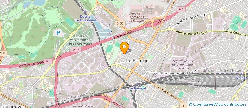 localisation de l'entreprise MADAME CLAUDIA BELU à LE BOURGET