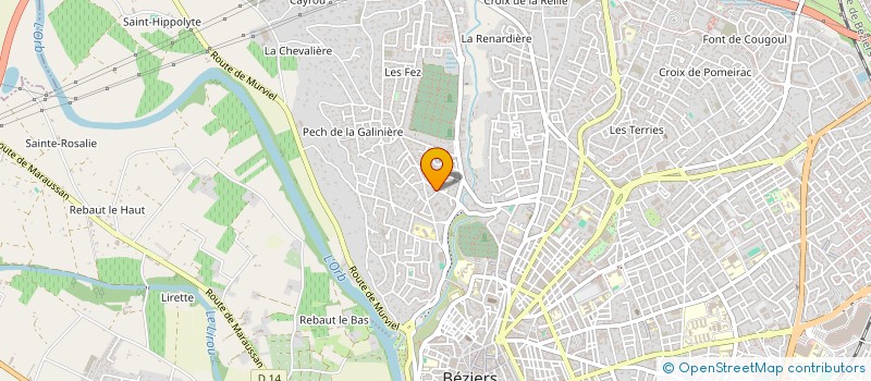 localisation de l'entreprise MADAME CLAUDIA BERNAL  BEZIERS