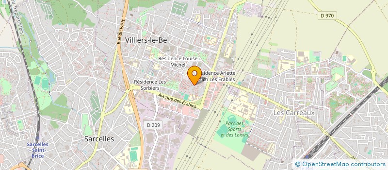 localisation de l'entreprise MADAME CLAUDIA BERNIAC  VILLIERS-LE-BEL