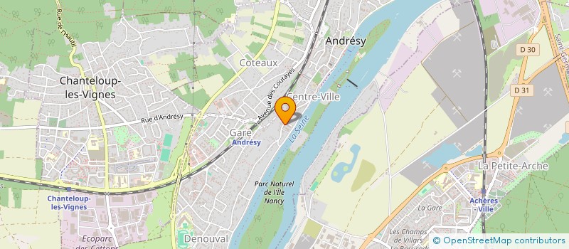 localisation de l'entreprise MADAME CLAUDIA BOURISVILLE  ANDRESY